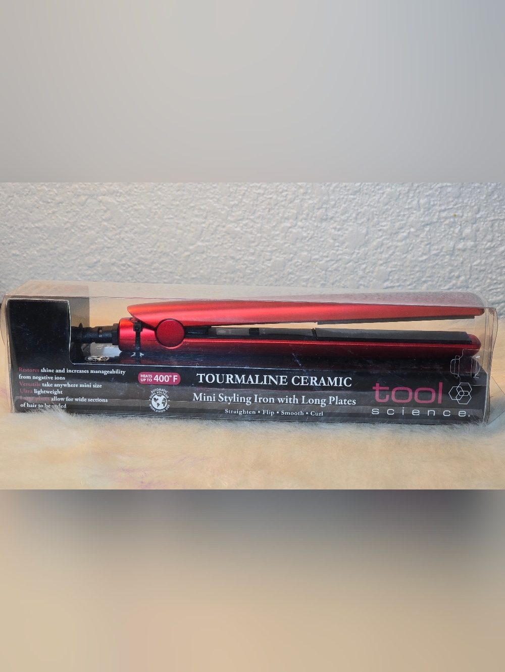 Tool Science Mini Styler Flat Hair Iron Straightener with long plates Unisex NIB - Picture 2 of 11